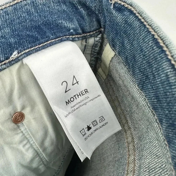 NEW MOTHER The Insider Crop Step Fray in Scenic Route B1349 - Picture 4 of 5